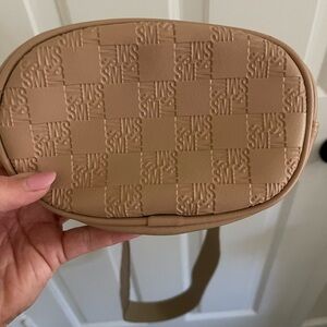 Tan Embossed Steve Madden Crossbody Bag